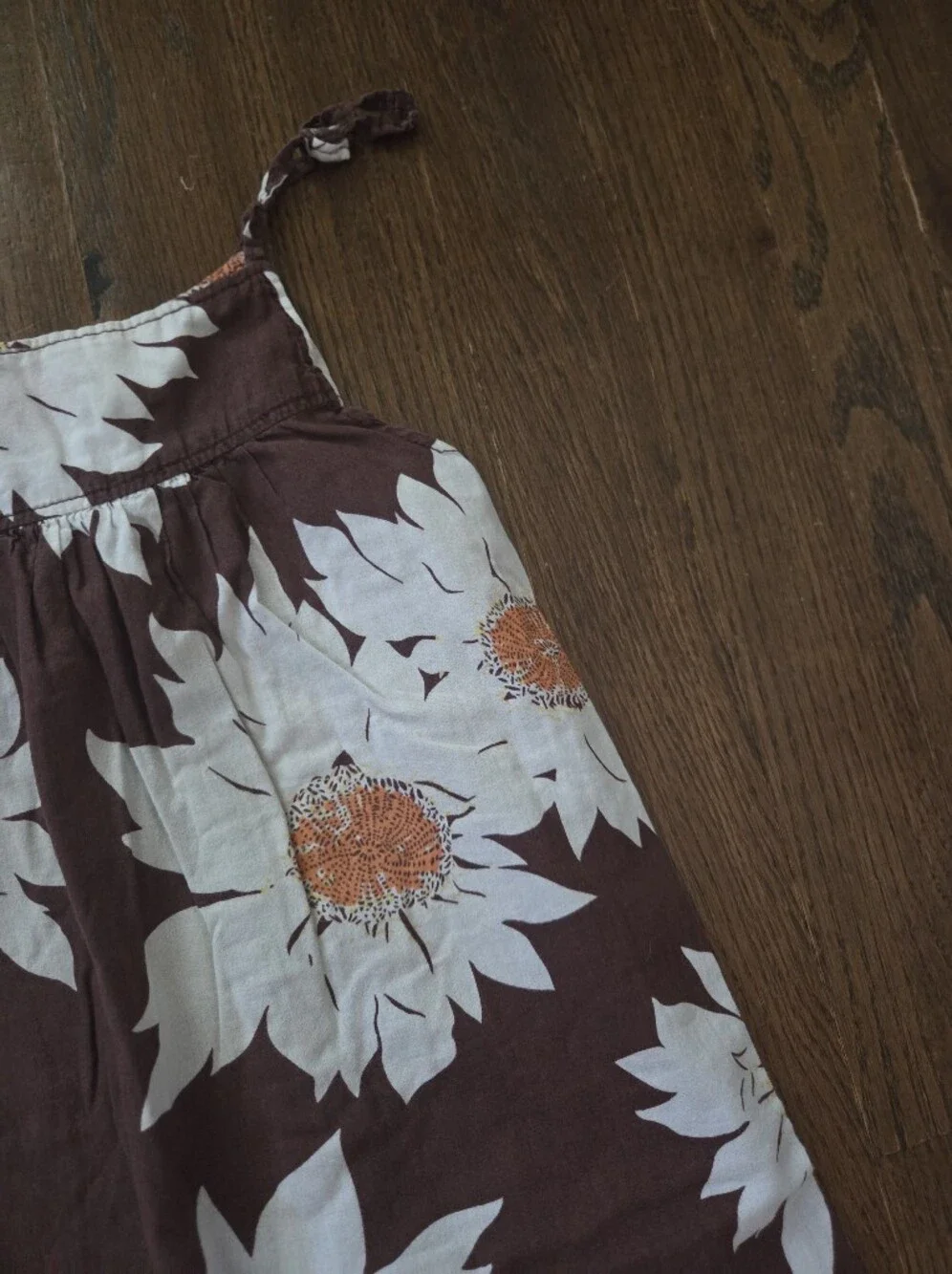 Baby Gap 5T Brown Daisy Sundress